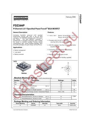 FDZ299P datasheet  